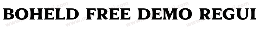 Boheld Free DEMO Regular字体转换